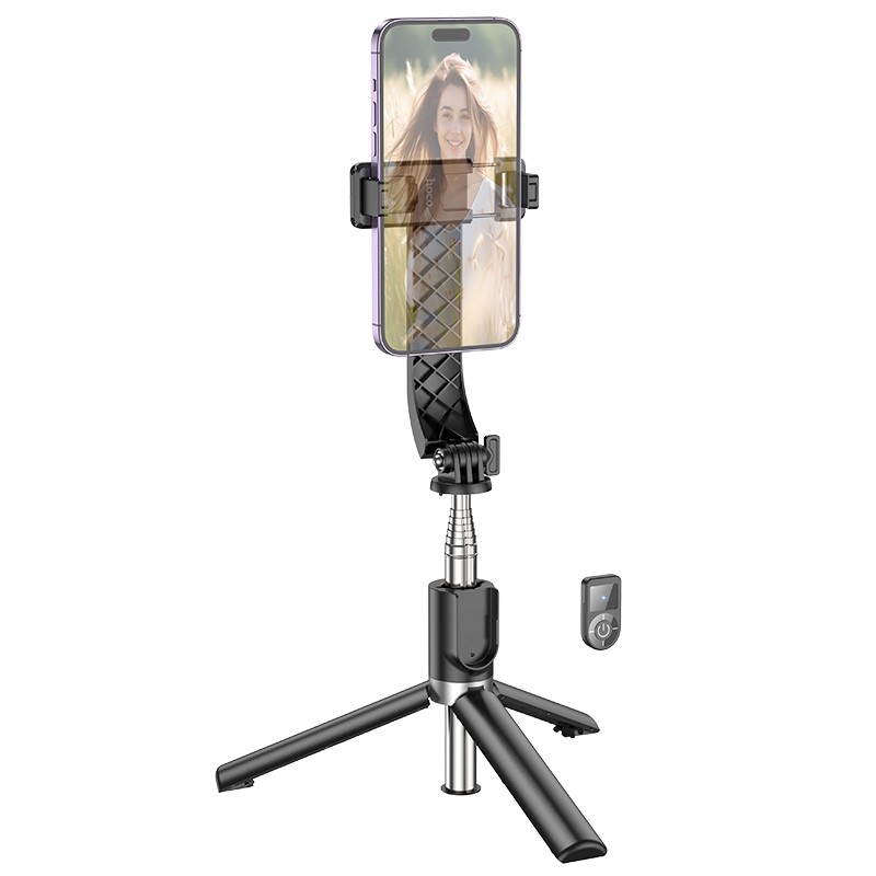 Selfie Stick Hoco K20 Prior για Συσκευές 4.5″-7.0″ 70mAh Μήκος 980mm με Τηλεχειριστήριο Μαύρο