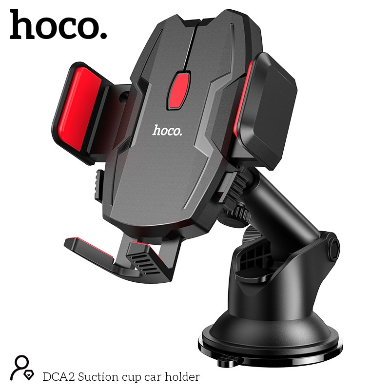Βάση Στήριξης Αυτοκινήτου Hoco DCA2 360° με Δυνατότητα Επέκτασης Βραχίονα Μαύρο 4″-6.5″