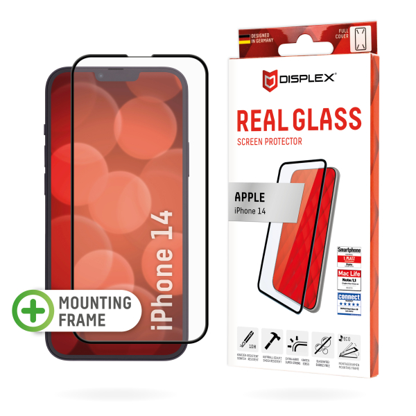 DISPLEX REAL GLASS 3D FULL GLUE IPHONE 13 / 13 PRO / 14 black