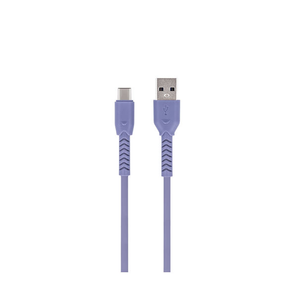MAXLIFE USB TO TYPE C DATA CABLE 1m 3A purple