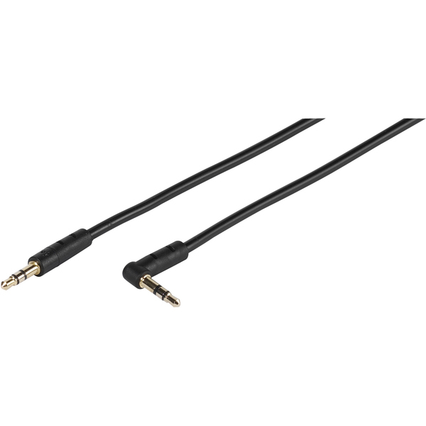 VIVANCO AUDIO CONNECTION CABLE 3.5mm JACK to ANGLED 3.5mm JACK 1.5m