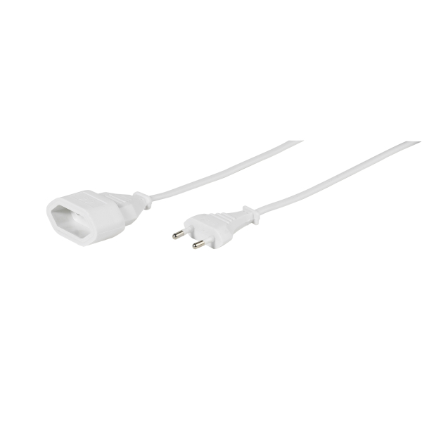VIVANCO EURO EXTENSION CABLE  WITH SHUTTER 3M white