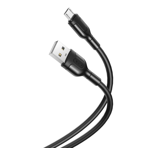 XO USB TO MICRO USB NB212 DATA CABLE 1m 2.1A black