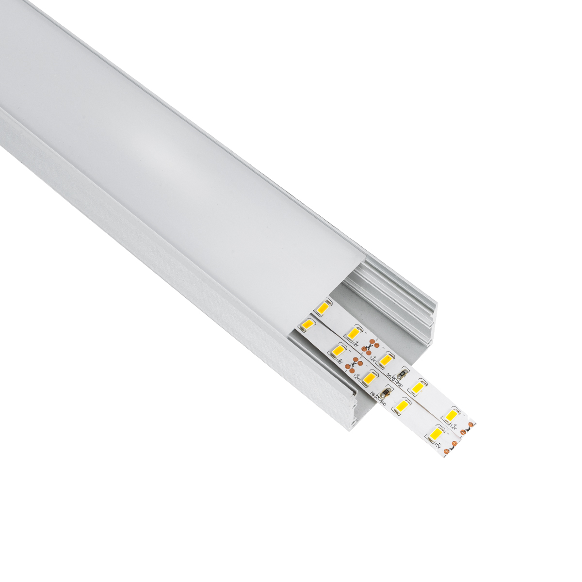 GloboStar® UNDERGROUND-PROFILE 70860-3M Προφίλ Αλουμινίου – Βάση & Ψύκτρα Ταινίας LED με Λευκό Γαλακτερό Κάλυμμα – Ενδοδαπέδια Χωνευτή Χρήση σε Δρόμους – Πατητό Κάλυμμα Υψηλής Αντοχής & Ανθεκτικότητας σε Βάρος – Ασημί – 3 Μέτρα – Μ300 x Π5 x Υ3.5cm