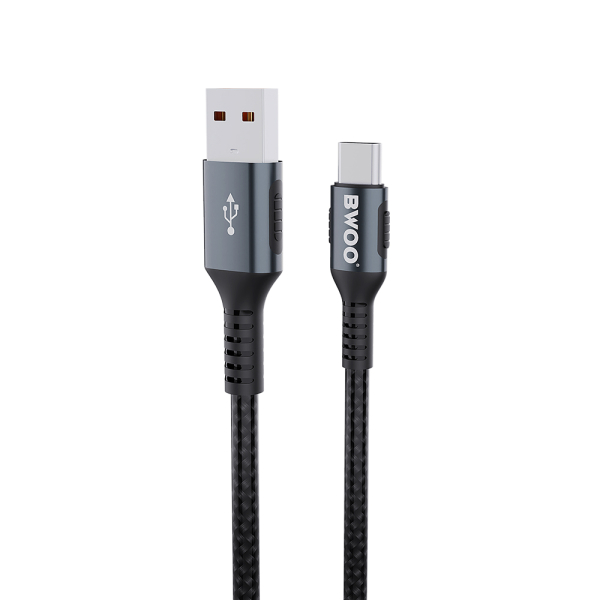 BWOO DATA CABLE USB TO TYPE C 1m 5A black