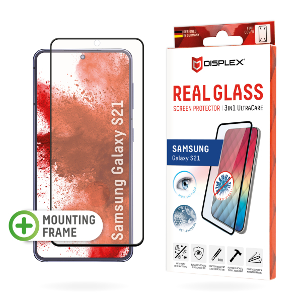 DISPLEX ULTRA CARE 3D REAL GLASS SAMSUNG S21 black