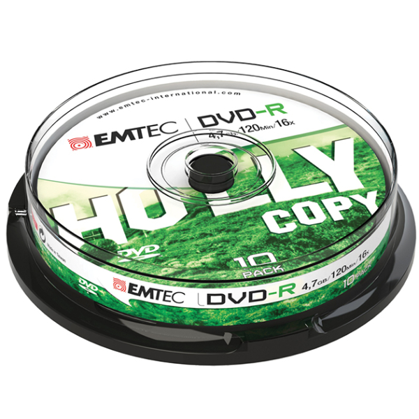 EMTEC DVD-R 4.7GB 1-4x CAKE BOX 10pcs