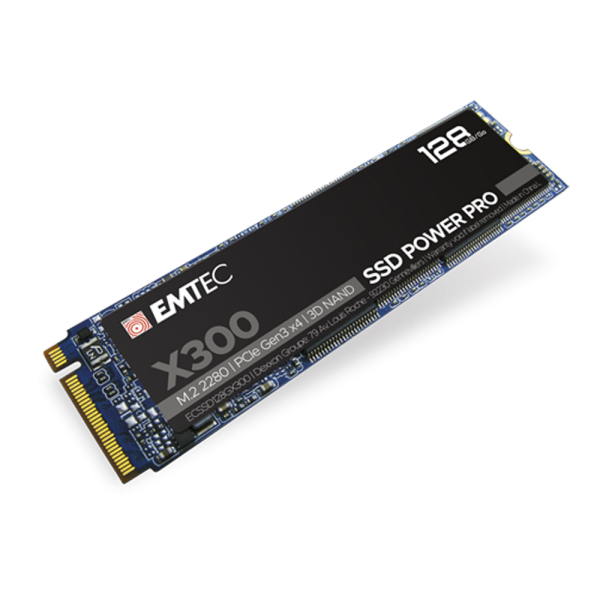 EMTEC SSD M2 PCIe 3.0 X300 128GB INTERNAL