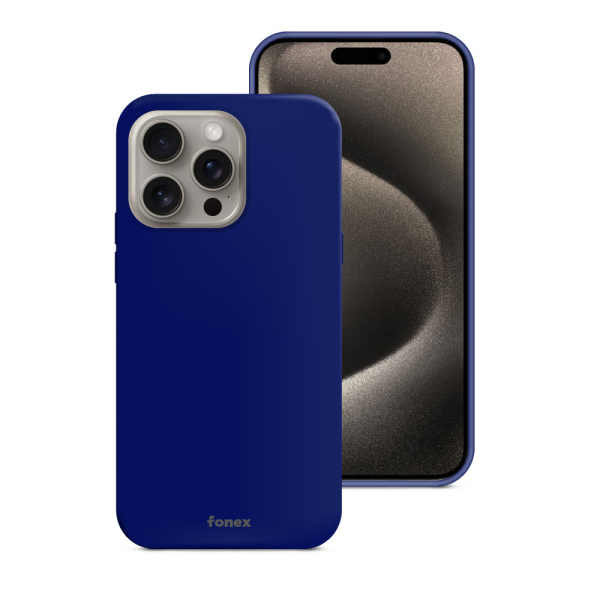 FONEX PURE TOUCH CASE IPHONE 15 PRO MAX blue backcover