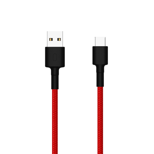 ORIGINAL XIAOMI DATA CABLE USB TO TYPE C 1m braided red