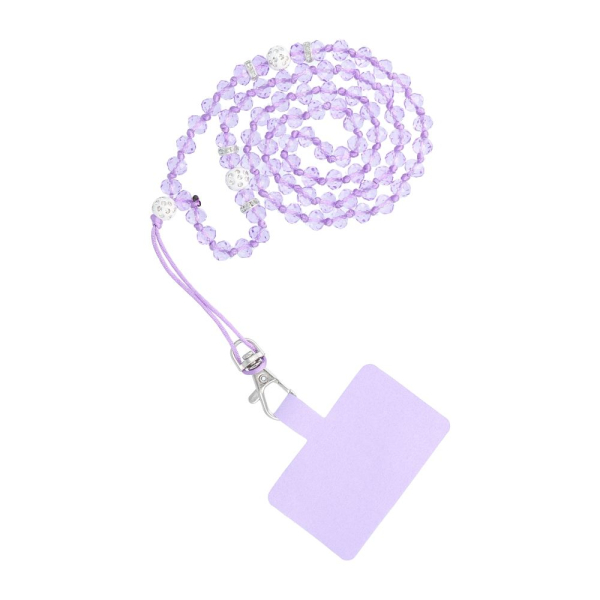 UNIVERSAL NECK STRAP DIAMOND FOR PHONES purple