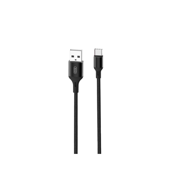 XO USB TO TYPE C ΝΒ143 DATA CABLE 1m 2.4A black