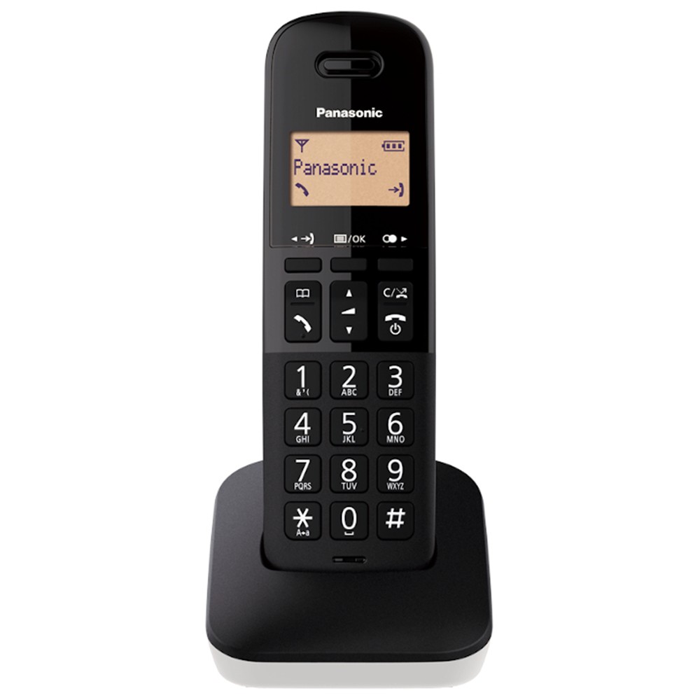 Ασύρματο Ψηφιακό Τηλέφωνο Panasonic KX-TGB610GRW Μαύρο-Λευκό με Χτυπημένη Συσκευασία
