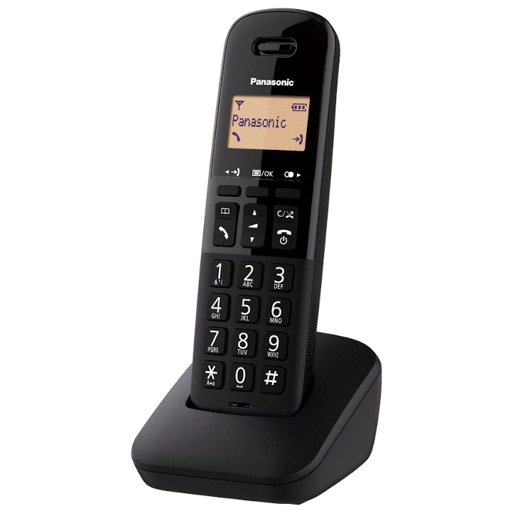Ασύρματο Ψηφιακό Τηλέφωνο Panasonic KX-TGB610GRB Μαύρο με Χτυπημένη Συσκευασία