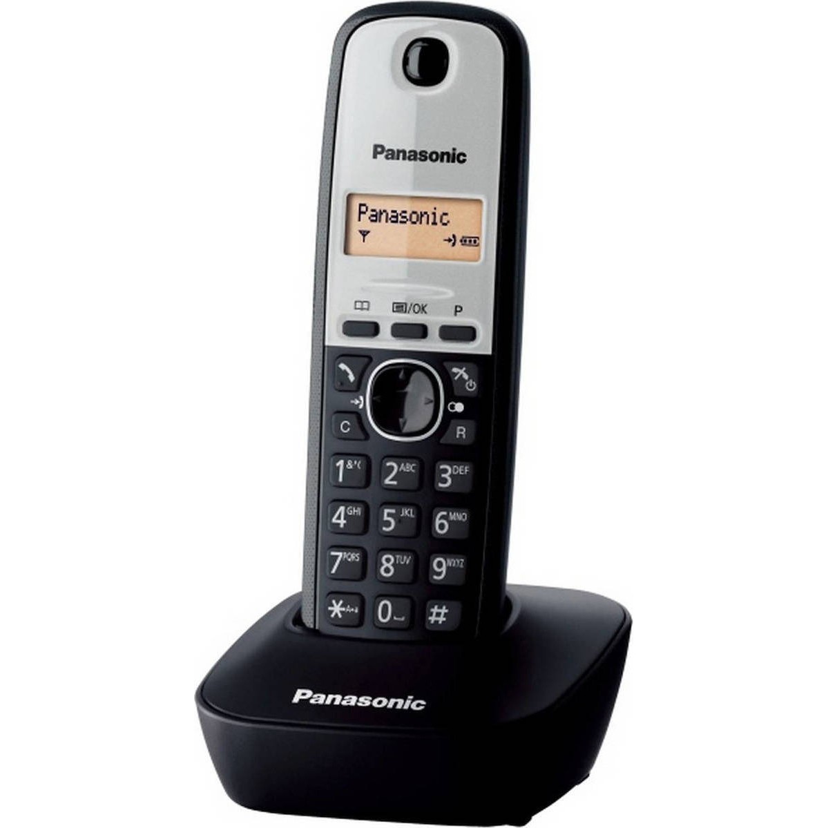 Ασύρματο Ψηφιακό Τηλέφωνο Panasonic KX-TG1611GRG Μαύρο-Ασημί με Χτυπημένη Συσκευασία