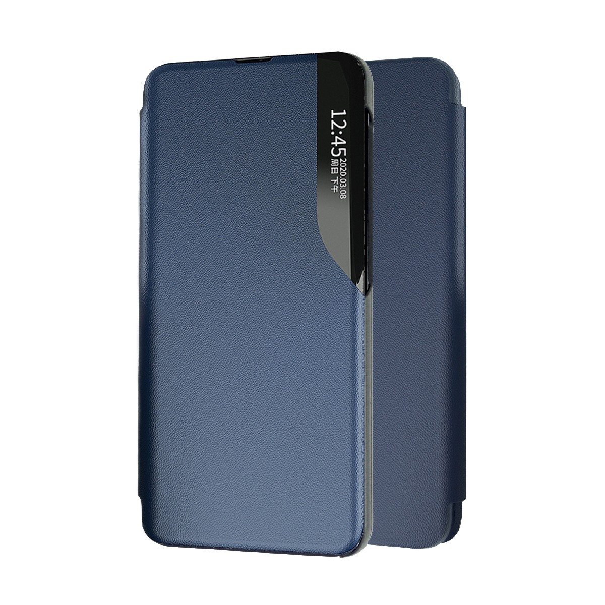 Θήκη Book Ancus Smart Flip για Xiaomi Redmi Note 12 Pro TPU Σκούρο Μπλέ