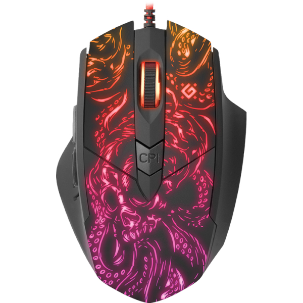 DEFENDER GM-650L TITAN GAMING WIRED OPTICAL MOUSE RGB 6400dpi