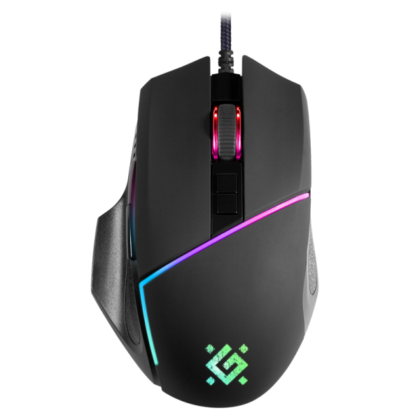 DEFENDER GM-880L RGB WIRED WARFRAME GAMING OPTICAL MOUSE 12800dpi 8D
