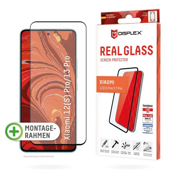 DISPLEX REAL GLASS 3D CURVED XIAOMI 12S Pro/13 Pro black