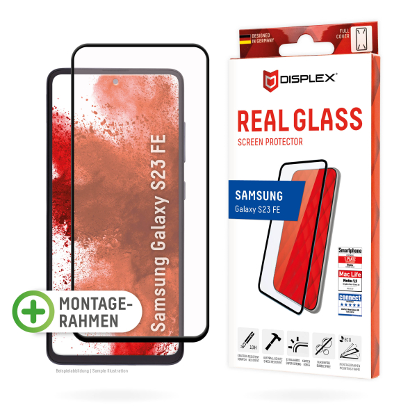 DISPLEX REAL GLASS 3D SAMSUNG S23 FE black