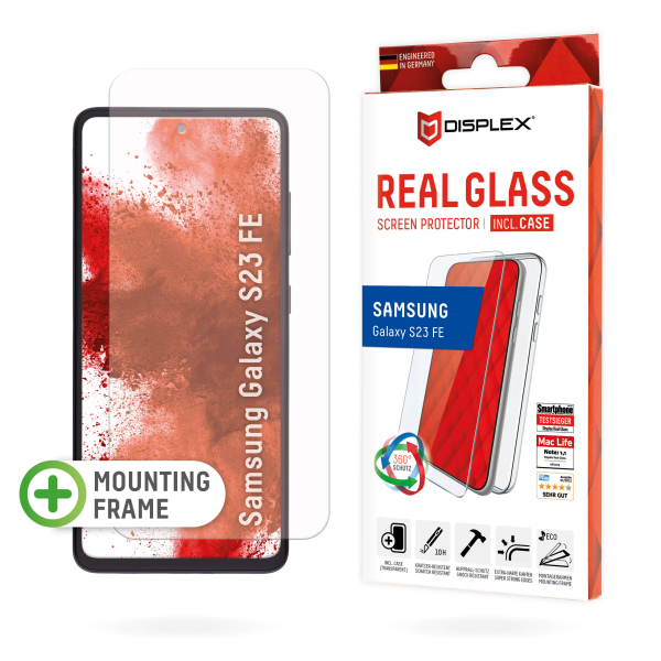DISPLEX REAL GLASS 2D SAMSUNG S23 FE + CASE