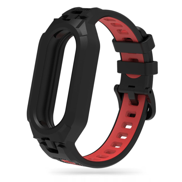 TECH-PROTECT REPLACMENT BAND ARMOUR FOR XIAOMI MI SMART BAND 8 / 8 NFC black red