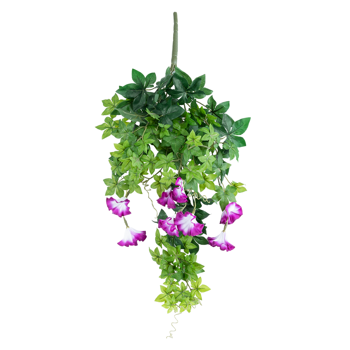 GloboStar® Artificial Garden MORNING GLORY HANGING BRANCH 20238 Τεχνητό Διακοσμητικό Κρεμαστό Φυτό Ιπομέα – Πρωϊνή Χαρά Υ60cm