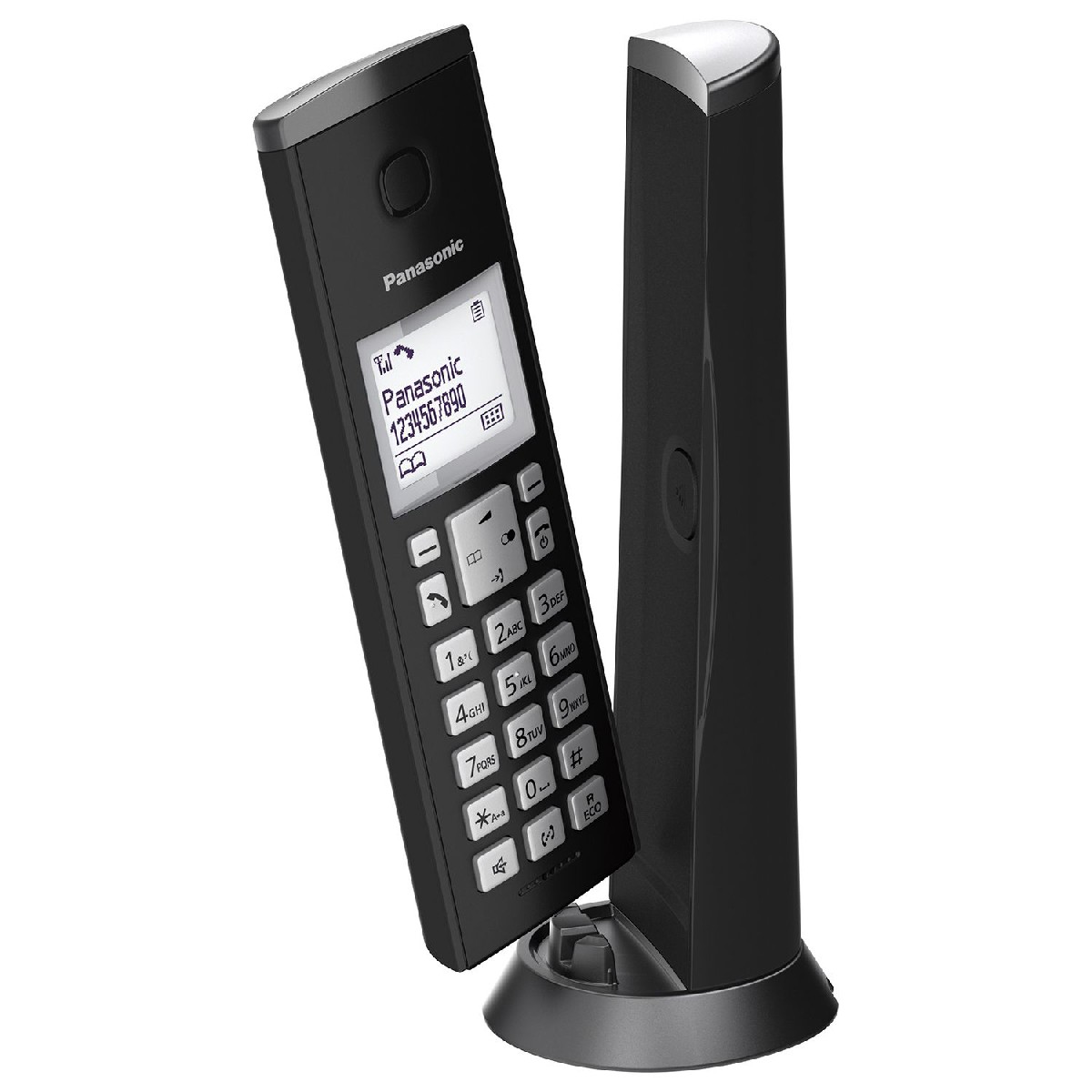Ασύρματο Ψηφιακό Τηλέφωνο Panasonic KX-TGK210GRB Μαύρο με Χτυπημένη Συσκευασία