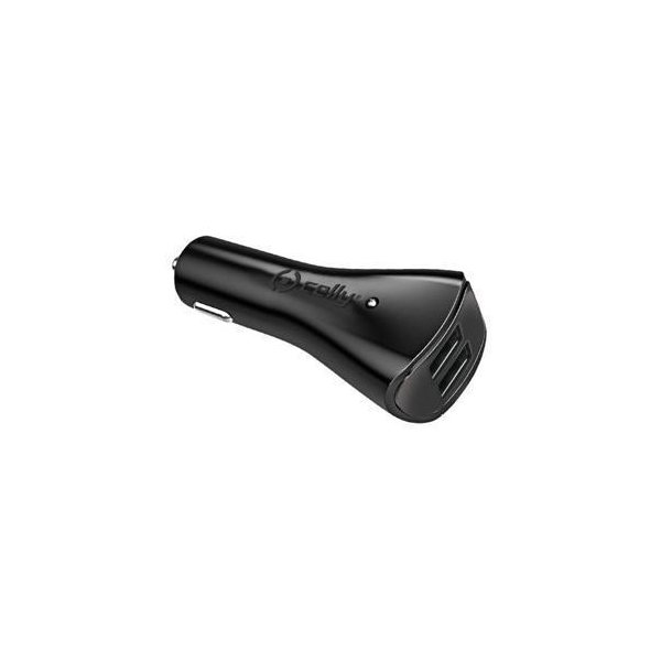 CELLY CAR CHARGER 2.1A 2 PORTS black