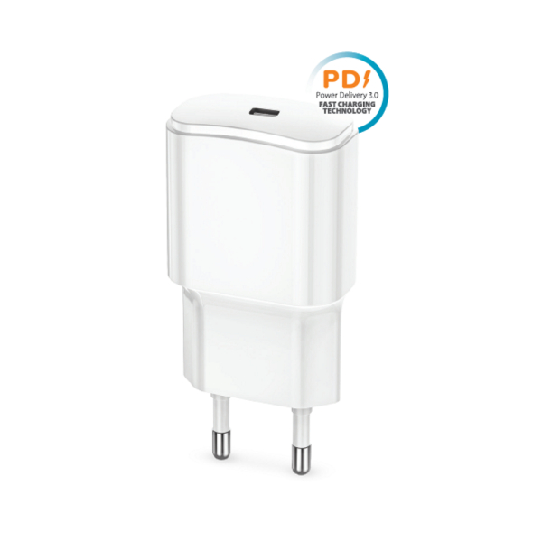 FOREVER TRAVEL CHARGER TYPE C PD 20W 3A white