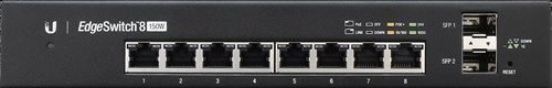 Ubiquiti EdgeSwitch 8-150W Managed L2 PoE+ Switch με 8 Θύρες Gigabit (1Gbps) Ethernet και 2 SFP Θύρες