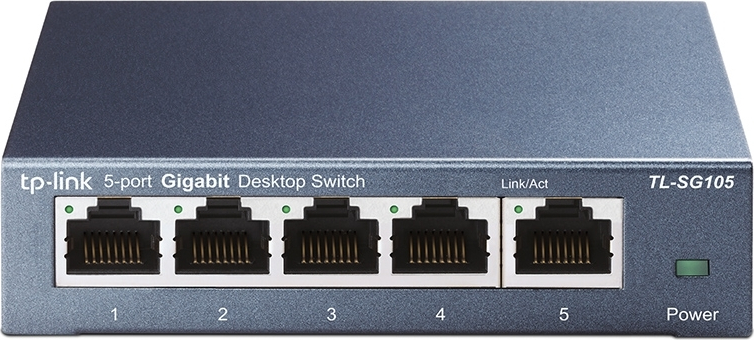 TP-LINK TL-SG105 v5 Unmanaged L2 Switch με 5 Θύρες Gigabit (1Gbps) Ethernet