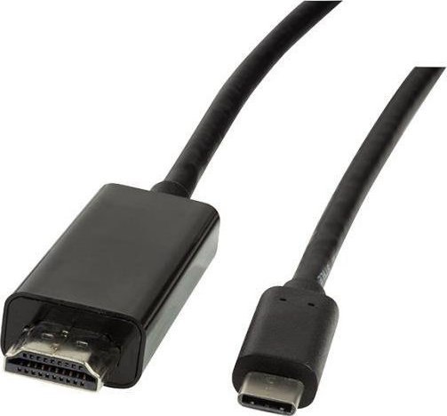 LogiLink HDMI 2.0 Cable HDMI male – USB-C male 3m Μαύρο