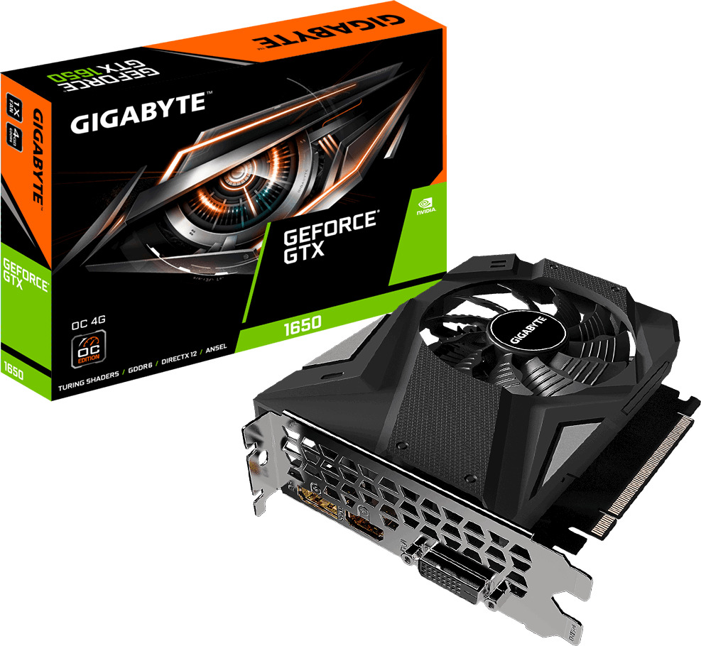 Gigabyte GeForce GTX 1650 4GB GDDR6 D6 OC (rev. 2.0) Κάρτα Γραφικών