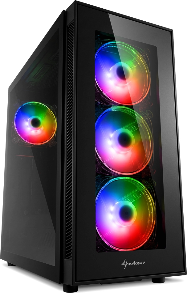 Sharkoon TG5 Pro RGB Gaming Midi Tower Κουτί Υπολογιστή με Πλαϊνό Παράθυρο Μαύρο