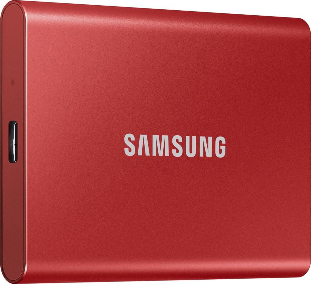 Samsung Portable SSD T7 USB 3.2 / USB-C 500GB 2.5″ Metallic Red
