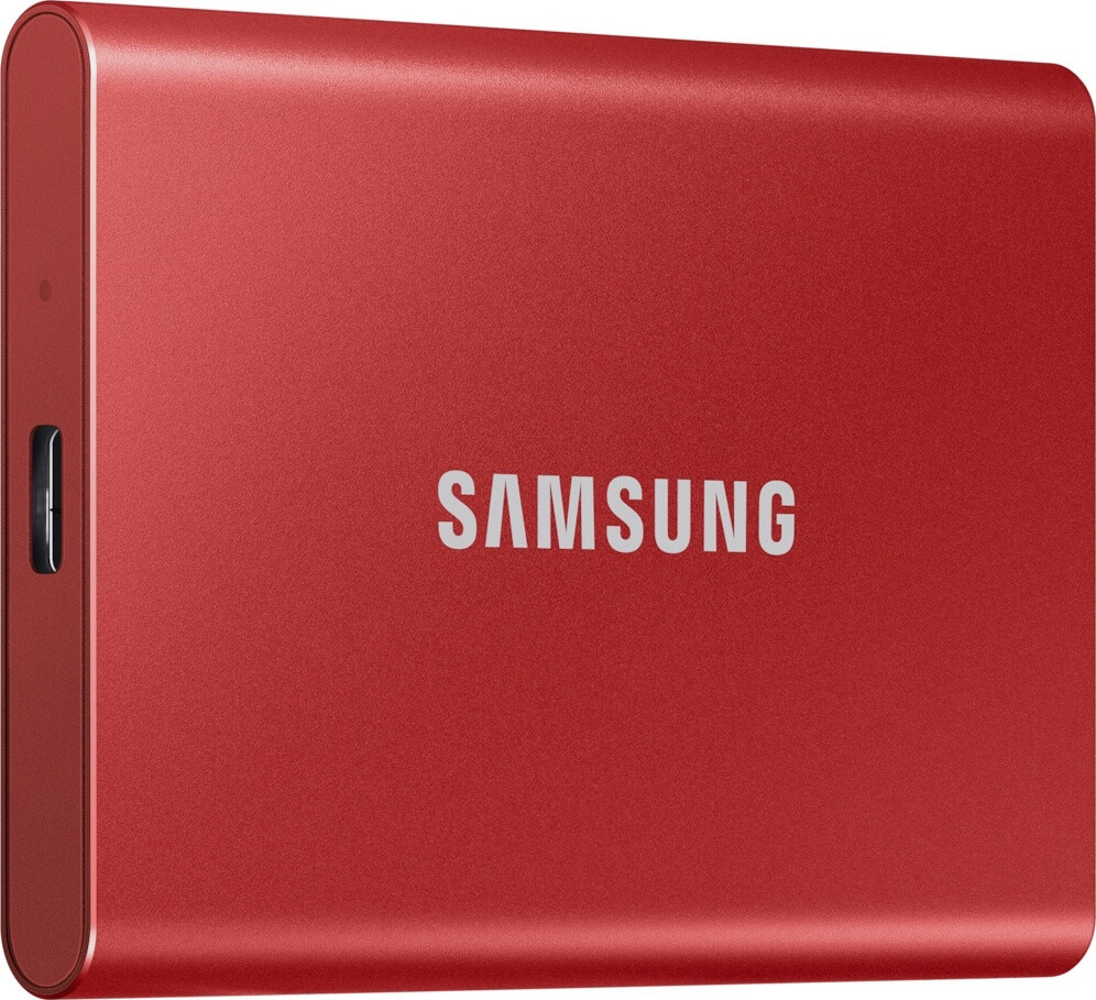 Samsung Portable SSD T7 USB 3.2 / USB-C 1TB 2.5″ Metallic Red