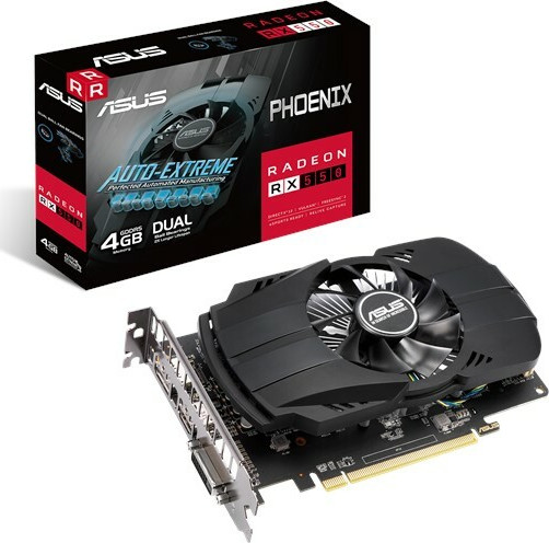 Asus Radeon RX 550 4GB GDDR5 Phoenix Evo Κάρτα Γραφικών
