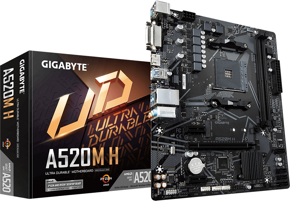 Gigabyte A520M H Motherboard Micro ATX με AMD AM4 Socket