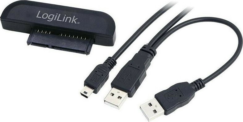 LogiLink USB 2.0 to Sata II Adapter for 2.5″ HDD Μαύρο (AU0011A)