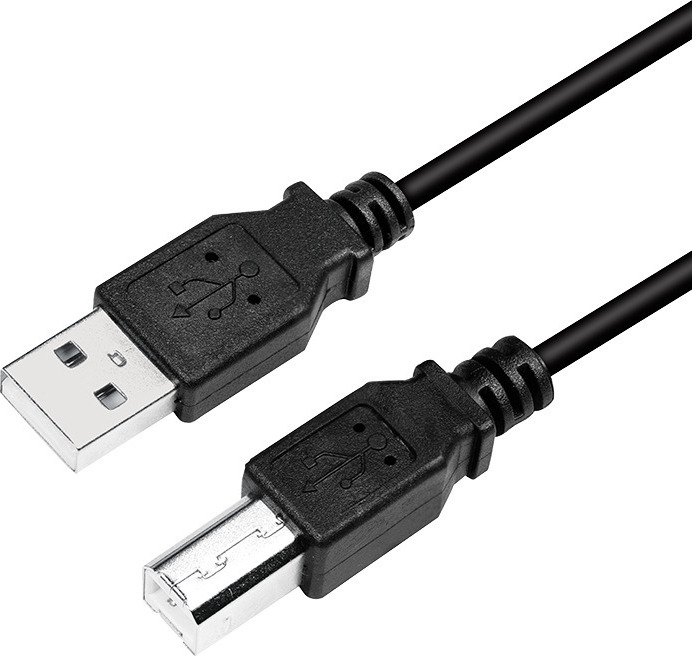 LogiLink USB 2.0 Cable USB-A male – USB-B male Μαύρο 2m (CU0007B)