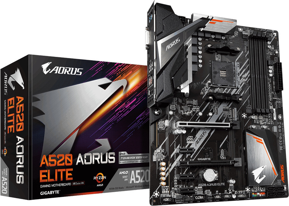 Gigabyte A520 Aorus Elite (rev. 1.0) Motherboard ATX με AMD AM4 Socket