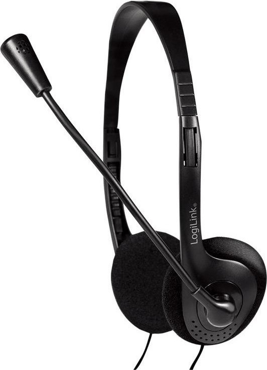LogiLink On Ear Multimedia Ακουστικά με μικροφωνο και σύνδεση 3.5mm Jack