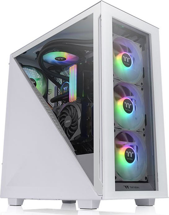 Thermaltake Divider 300 TG ARGB Gaming Midi Tower Κουτί Υπολογιστή με Πλαϊνό Παράθυρο Snow