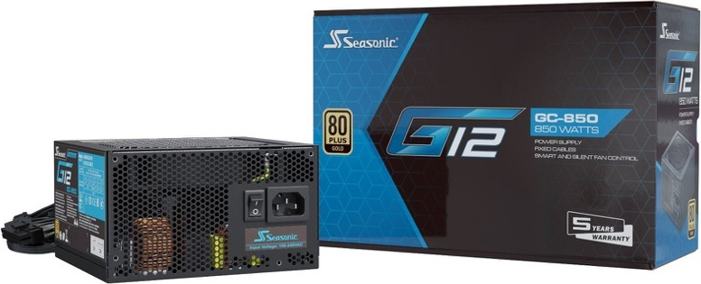Seasonic G12 GC 850W Τροφοδοτικό Υπολογιστή Full Wired 80 Plus Gold