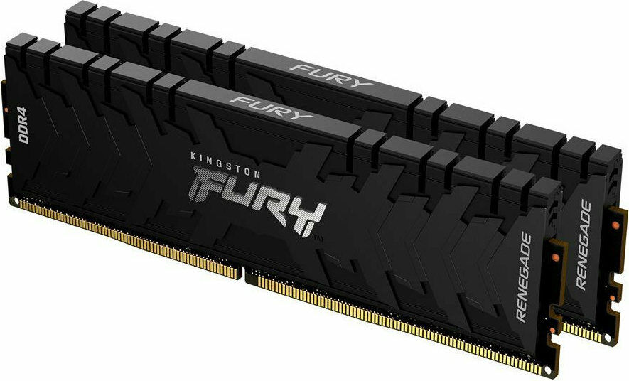 Kingston Fury Renegade 16GB DDR4 RAM με 2 Modules (2x8GB) και Ταχύτητα 3200 για Desktop (KF432C16RBK2/16)