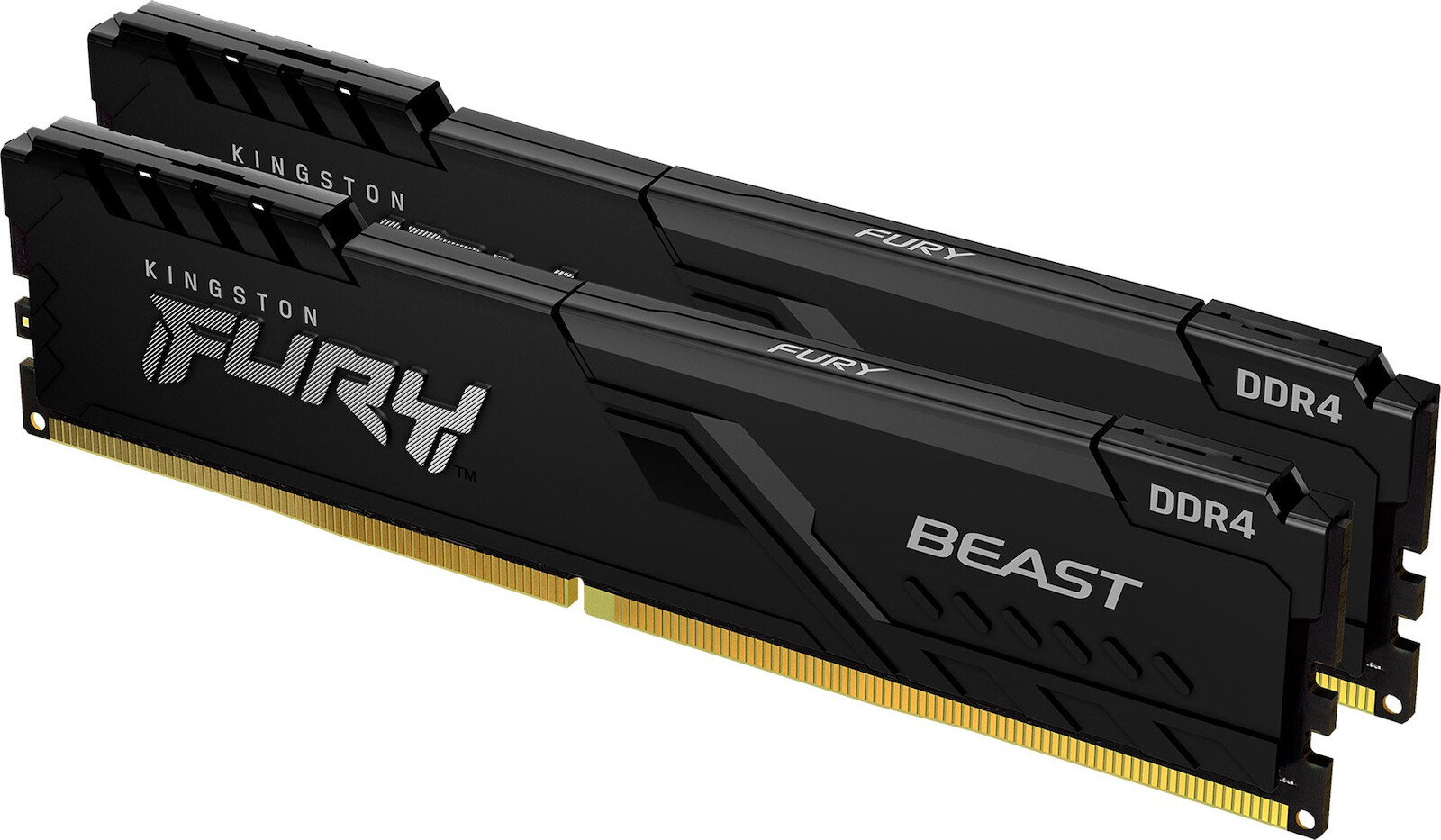Kingston Fury Beast 32GB DDR4 RAM με 2 Modules (2x16GB) και Ταχύτητα 3600 για Desktop (KF436C18BBK2/32)