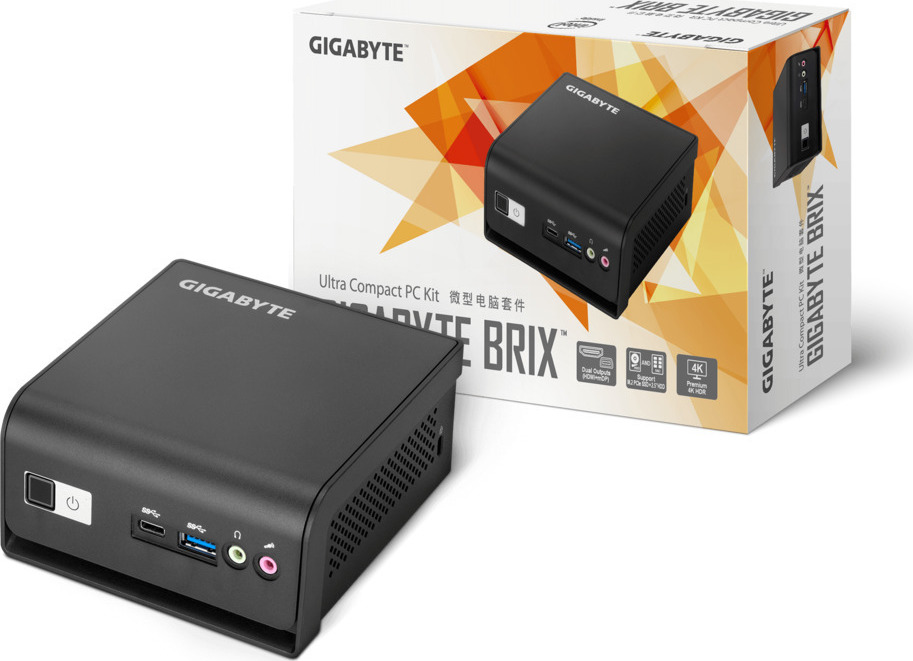 Gigabyte Brix GB-BMCE-4500C (rev. 1.0) Barebone (Celeron Dual Core-N4500) Fanless (D)