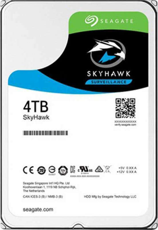 Seagate Skyhawk 4TB HDD Σκληρός Δίσκος 3.5″ SATA III 5400rpm με 256MB Cache για Καταγραφικό