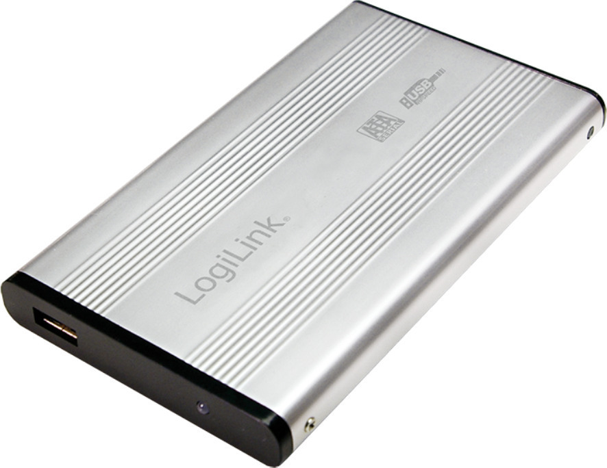 LogiLink Θήκη για Σκληρό Δίσκο 2.5″ SATA III με σύνδεση USB2.0 σε Ασημί χρώμα